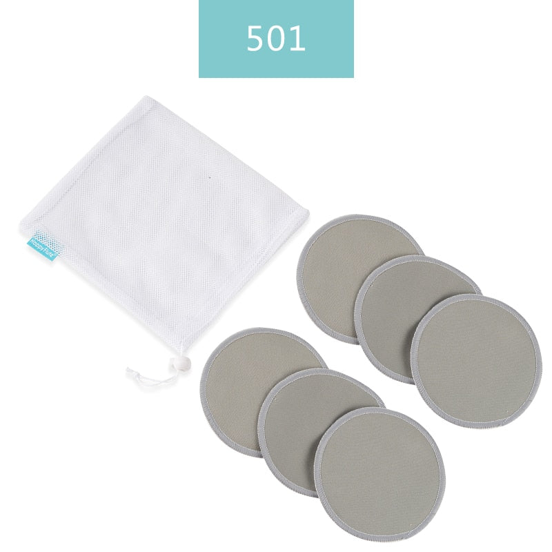 Kit com  6 Absorventes para Seios + Bolsa para lavagem