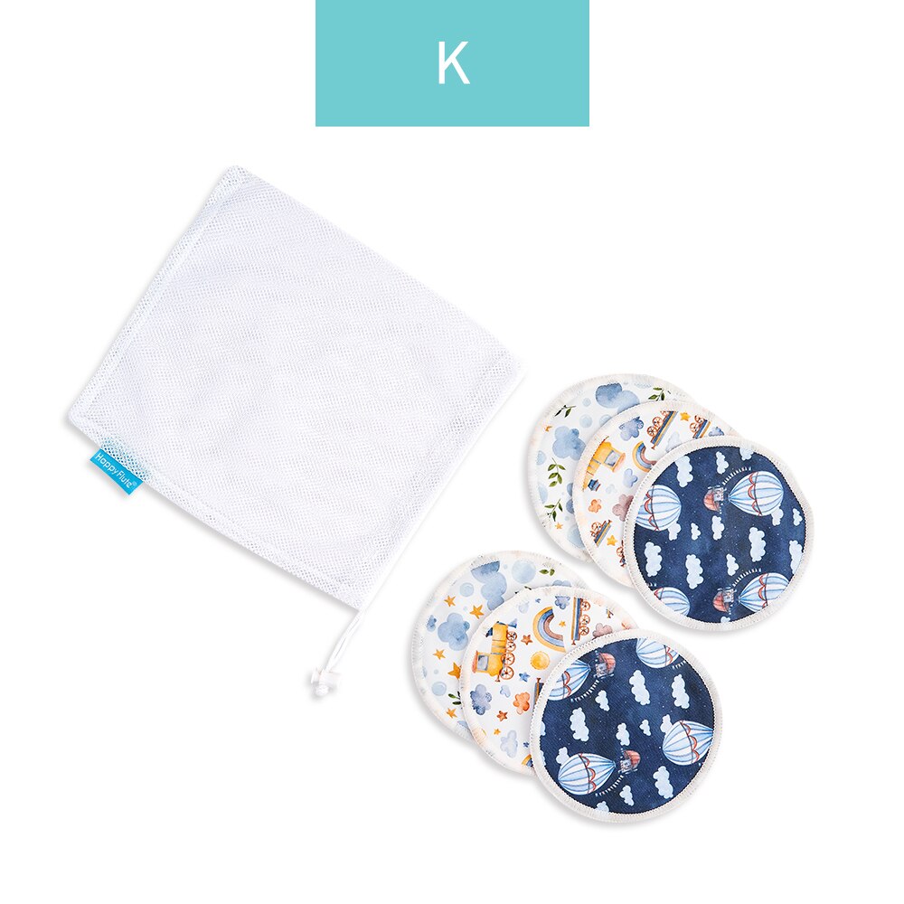 Kit com  6 Absorventes para Seios + Bolsa para lavagem
